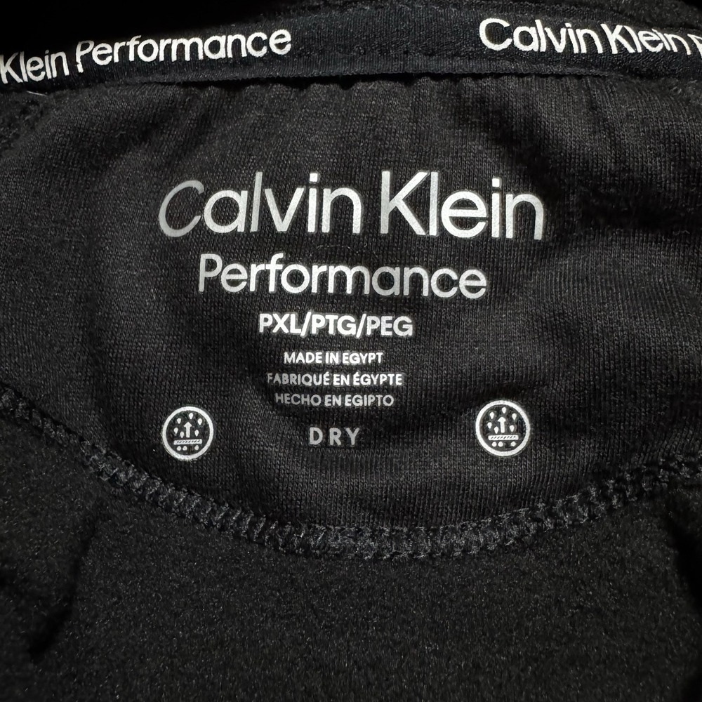 Calvin Klein Performance Black Full Zip Fleece Jacket Womens PXL Logo - Picture 3 of 4